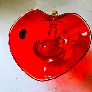 Rainbow Glass Company VA Handblown Glass Dish